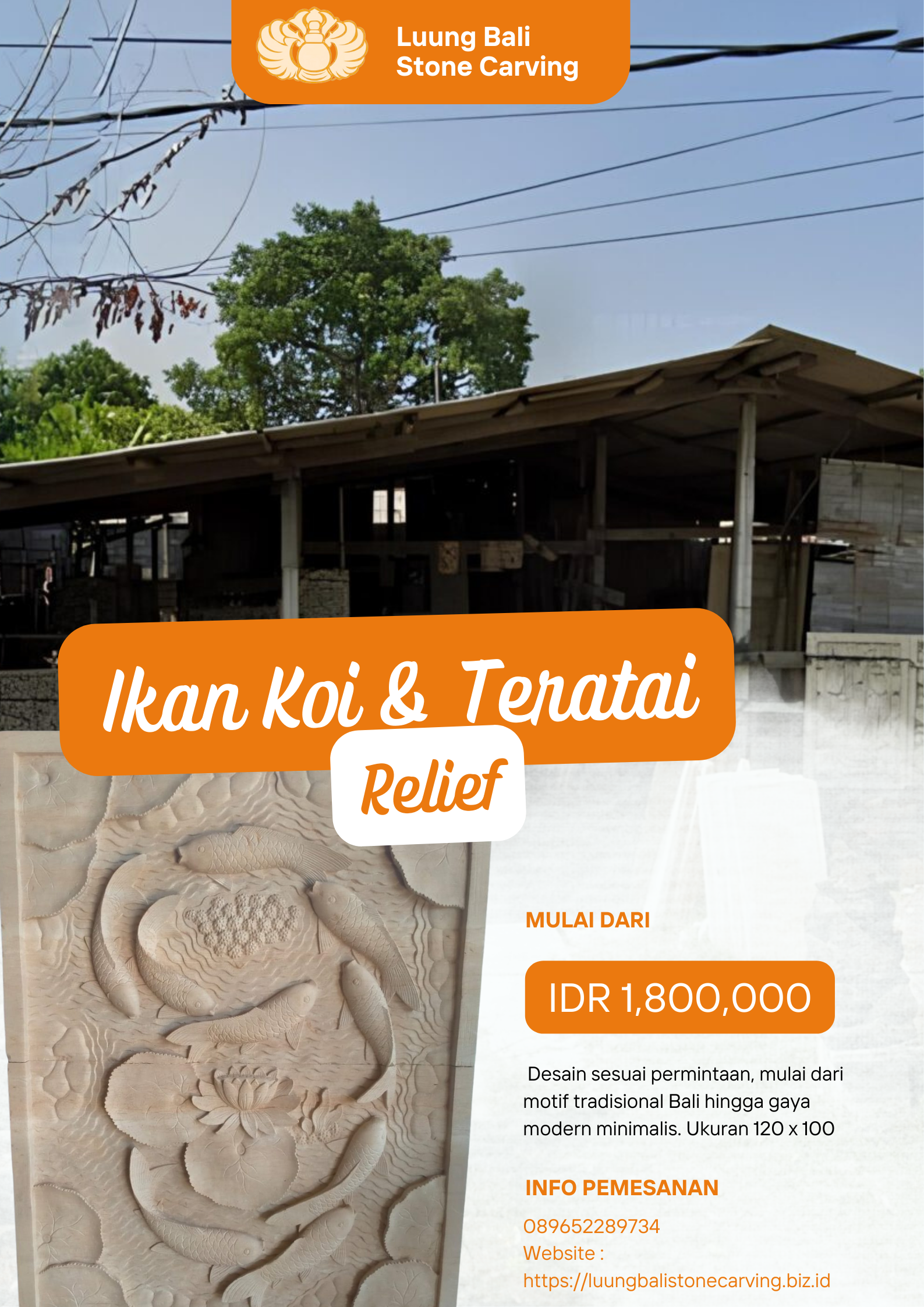 Ikan Koi & Teratai
